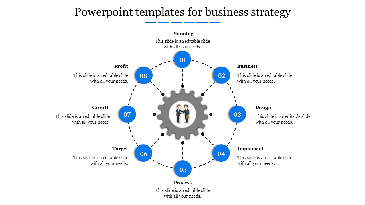 powerpoint templates for business strategy-Blue